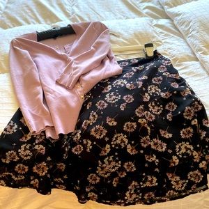 WHBM skirt & FREE SWEATER